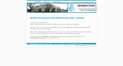 Desktop Screenshot of janssensbvba.be